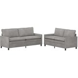  Set sofe 2 kom. Svjetlosiva Baršun | shoptok.hr