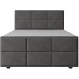 MID.YOU POSTELJA BOXSPRING 140 cm x 200 cm , les, kovina, umetna masa, tekstil antracit | Shoptok.si