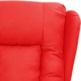  Električna masažna fotelja crvena od umjetna koža | shoptok.hr