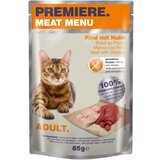Premiere Cat Meat Menu Adult Govedina/Perutnina 85g vrečka | Shoptok.si