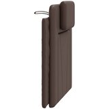  Jastuk za uzglavlje Viana smeđi 80 cm od umjetne kože | shoptok.hr