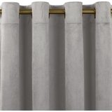 Curtain VILA color gray style classic golden gold metal eyelets velvet 265x300 HOMEDE | shoptok.hr