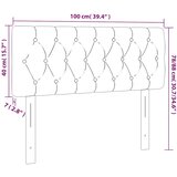  LED uzglavlje tamnozeleno 100x7x78/88 cm baršunasto | shoptok.hr