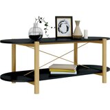  Klubska mizica Črna 110x48x40 cm inženirski les, (20711536) | Shoptok.si