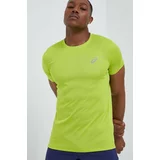 Asics Majica kratkih rukava za trčanje Core boja: zelena, glatki model