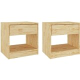 vidaXL Nočna omarica 2 kosa 40x31x40 cm trdna borovina, (20624114) | Shoptok.si