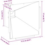 vidaXL Hvatač kuglica Crna 17 x 17 cm Čelik | shoptok.hr
