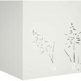  Vrtna saksija Bijela 80 x 20 x 49 cm Čelična vrata | shoptok.hr