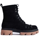 VINCEZA Suede knotted workers black | shoptok.hr