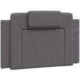 Maison Chic posteljno vzglavje - vzglavna omarica - vzglavna stranica siva 90 cm umetno usnje, (21704018) | Shoptok.si