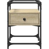  Noćni ormarići 2 kom boja hrasta 40x40x55 cm konstruirano drvo | shoptok.hr