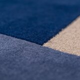Flair Rugs Modra ročno tkana volnena okrogla preproga ø 200 cm Mia Segment – | Shoptok.si