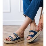 D/CEO Navy blue espadrille sandals with buckles Induri | ePonuda.com