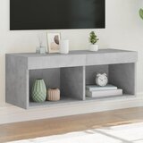 TV ormarić s LED svjetlima siva boja betona 80x30x30 cm | shoptok.hr