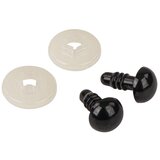 RAYHER Plastična očesa varn. črna 10 mm 10 kos, (22006008) | Shoptok.si