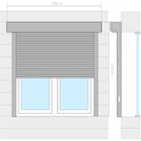 vidaXL Rolete aluminijske 100 x 120 cm bijele | shoptok.hr