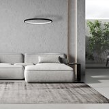 Viseći led luster na sajli hoop LED/27W/230V, prečnik 50 cm, 4000K, crne boje | Eponuda.com