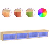  ormarići s LED svjetlima 2 kom boja hrasta 100x30x30 cm | shoptok.hr