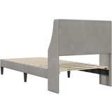  Krevetna konstrukcija Svijetlo siva 90 x 200 cm Baršun | shoptok.hr