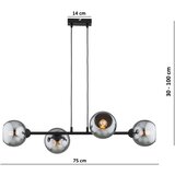  Brilagi - Visilica na sajli 4xE27/60W/230V crna/dimljeno-siva | Eponuda.com
