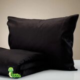 Gusenica posteljina pamučni saten crna - 200x200 | ePonuda.com