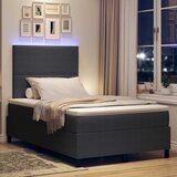  LED Box Spring Krevet Tamno siva i bijela 120 x 190 cm | shoptok.hr