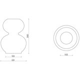 noo.ma Temno modra keramična vaza (višina 36 cm) Tuga – | Shoptok.si