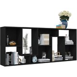 Ormarić za knjige crni 67 x 24 x 161 cm od konstruiranog drva | Eponuda.com