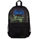 Kruzzel školski ruksak s gaming motivom i torbom za tjelesni, crni, 22 l, 44 cm | shoptok.hr