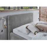 Meise Möbel Siva oblazinjena zakonska postelja brez letvenega dna 140x200 cm Mattis – | Shoptok.si