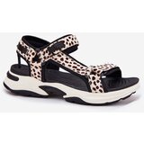 D.Franklin Women's Velcro Sandals Black-Beige | shoptok.hr