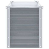  Visoka greda iz pocinkanega jekla 160x40x45 cm sive barve, (20611462) | Shoptok.si