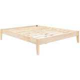 Kalune Design Bračni krevet od masivne smreke s podnicom 140x200 cm u prirodnoj boji Galaksi – Cijene