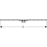Geberit pršna kanaleta CleanLine80: širina 30-90cm, nerjaveče jeklo (154.440.KS.1) | Shoptok.si