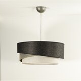  Duolla - Luster na sajli KOBO 1xE27/15W/230V, prečnik 45 cm, antracit/siva/bela | Eponuda.com