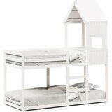 vidaXL Pograd s streho bel 75x190 cm trdna borovina Cene