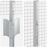  Zavarena žičana ograda s 44 U stupova Siva 1.4x50 m Čelik | shoptok.hr