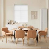  Trpezarijske stolice 6 pcs Bouclé Bež 59 x 57 x 85 cm | shoptok.hr