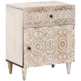  Ormar za krevet Bijelo 50 x 33 x 60 cm Čvrsto drvo manga - Bijelo | shoptok.hr
