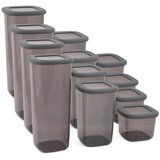 Hermia BNMPOLYAS12-51217 Anthracite Storage Box Set (12 Pieces) | ePonuda.com