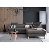 Miuform Tamno siva baršunasta sklopiva kutna garnitura (s desnim kutom) Sweet Harmony – | shoptok.hr