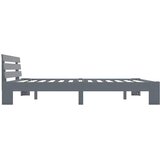 Okvir za krevet od masivne borovine sivi 180 x 200 cm | shoptok.hr