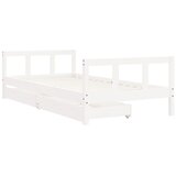  Okvir za dječji krevet s ladicama bijeli 90x190 cm od borovine | shoptok.hr