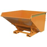eurokraft pro Prekucni zaboj s kotalnim mehanizmom, prostornina 1,7 m³, DxŠxV 1720 x 1570 x 1103 mm, oranžen | Shoptok.si