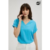 Moodo Women's blouse with V-neck - blue Cijene