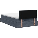 Podesivi krevet s madracem Tamnosiva 120 x 200 cm Baršun | shoptok.hr