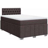  Krevet box spring s madracem tamnosmeđi 120 x 190 cm od tkanine | shoptok.hr