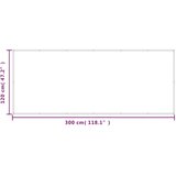 vidaXL Balkonski zaslon svjetlosivi 120x300 cm 100 % poliester Oxford | shoptok.hr