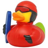 Lilalu figura patkica snowboarder rubber duck 9cm yellow Cene