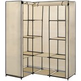 Furnova Kotna garderobna omara 130x87x169 cm krem, (21930216) | Shoptok.si